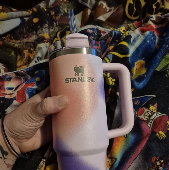 Stanley Pastel Pink and Purple Tumbler with Handle - Picture 5 of 5